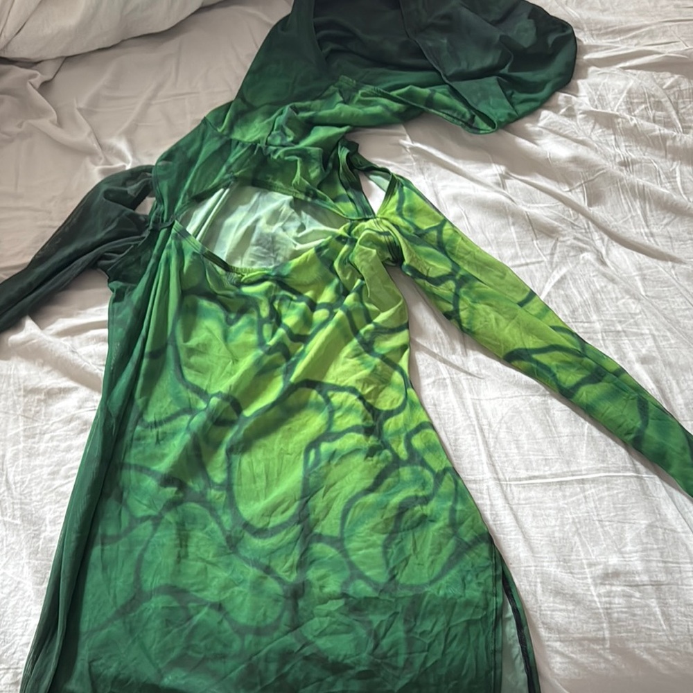 Badinka Green Hooded Dress
